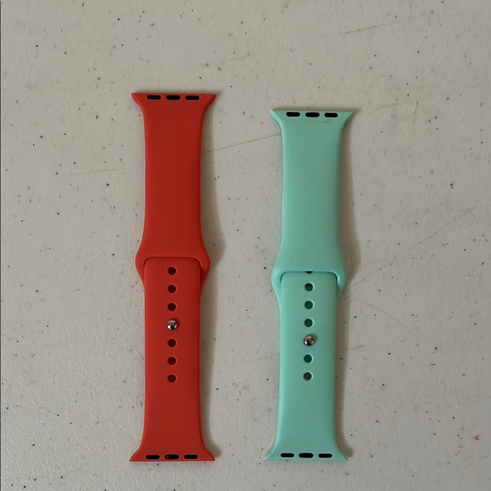 Apple Watch Bands - Coral and Mint Green